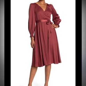 Taylor Rust Long Sleeve Dress